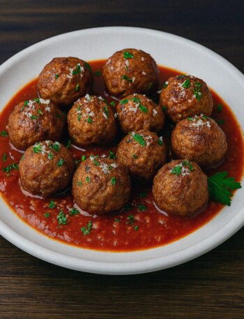 Hovädzie guľky s parmezánom v teplovzdušnej fritéze / rúre