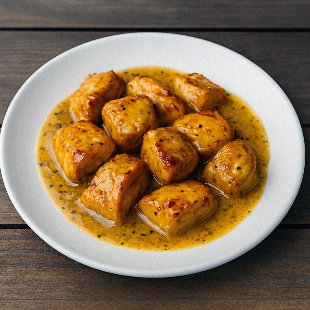 Kuracie kúsky s horčicovou glazúrou v teplovzdušnej fritéze / rúre