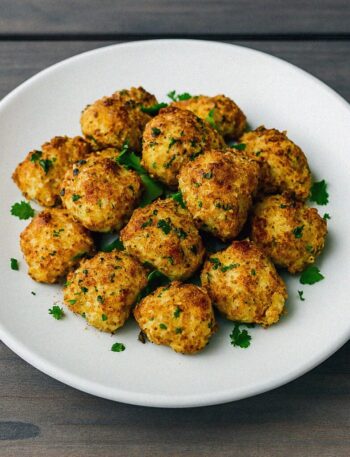 kuracie kusky s bylinkami a syrom v teplovzdusnej friteze/rure