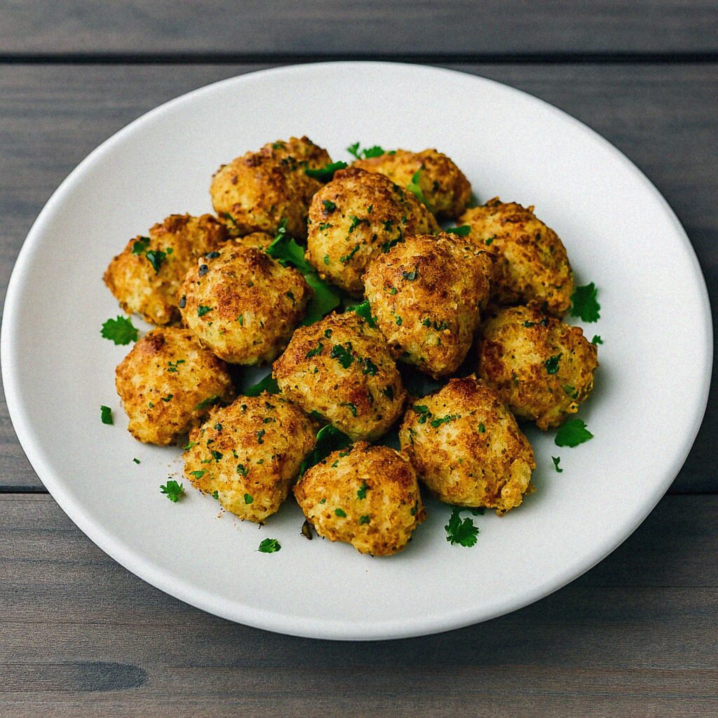 kuracie kusky s bylinkami a syrom v teplovzdusnej friteze/rure