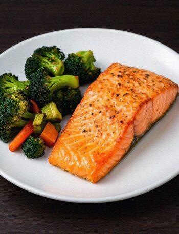 🐟 Losos s brokolicou v teplovzdušnej fritéze / rúre