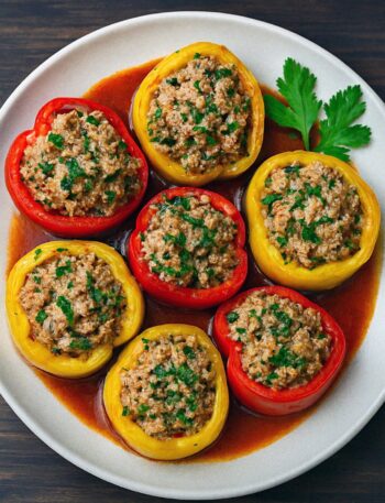 plnena paprika v teplovzdusnej friteze