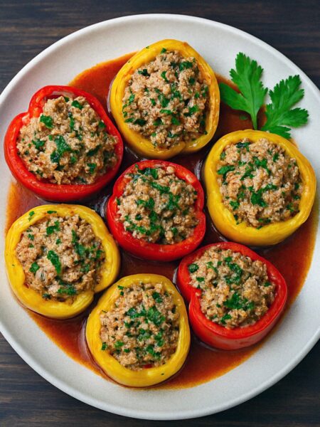 plnena paprika v teplovzdusnej friteze