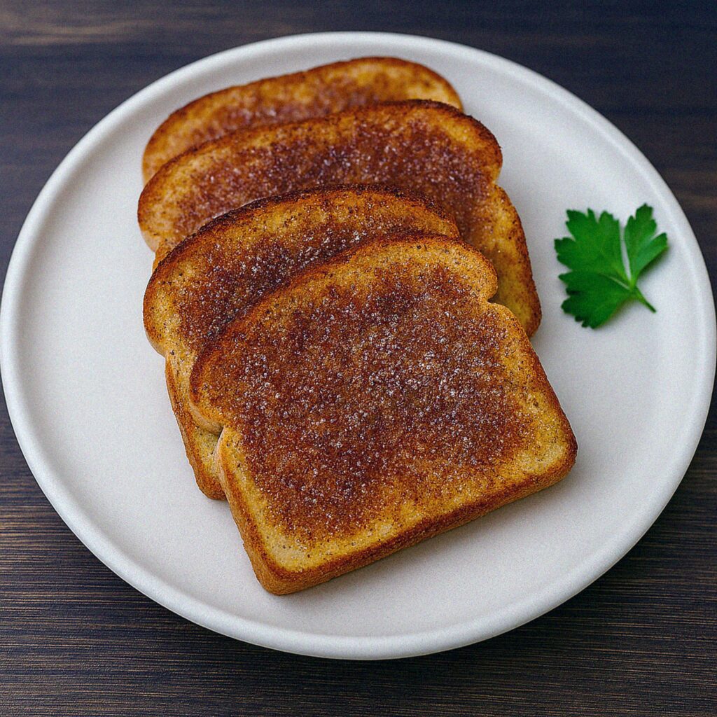 Škoricové toasty v teplovzdušnej fritéze / rúre