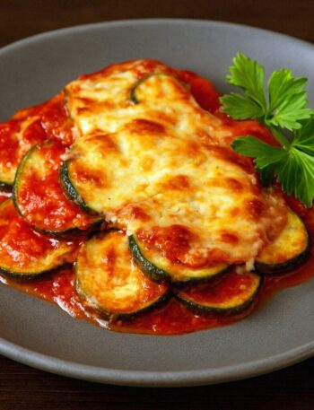 zapekana cuketa s mozarellou