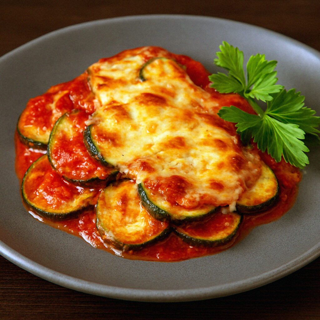 zapekana cuketa s mozarellou