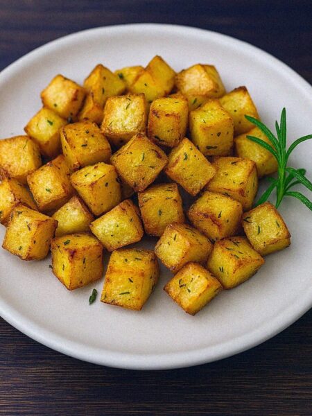 Zemiakové kocky s rozmarínom v teplovzdušnej fritéze / rúre