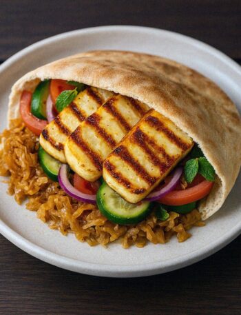 Halloumi v pita