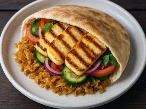 Halloumi v pita