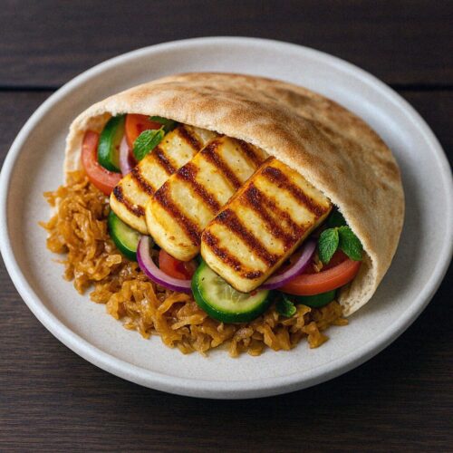 Halloumi v pita