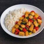 Kuracie soté v teplovzdušnej fritéze / rúre + ryža