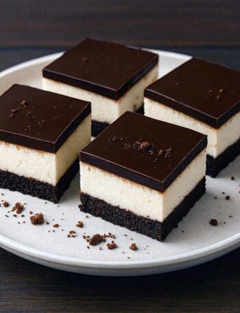 Čokoládové tvarohové kocky s kakaovými sušienkami