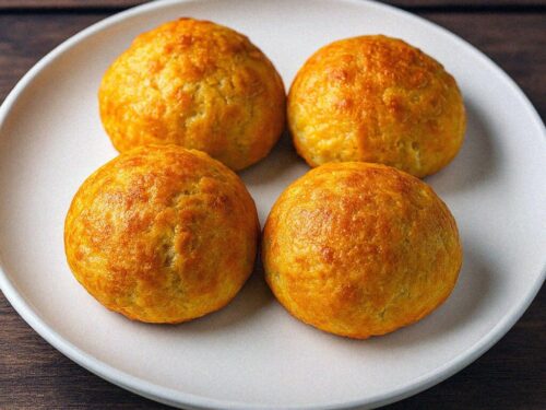 Žemličky s cottage cheese v teplovzdušnej fritéze / rúre