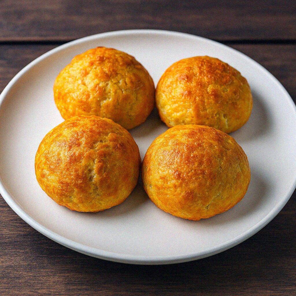 Žemličky s cottage cheese v teplovzdušnej fritéze / rúre