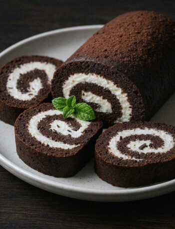 Čokoládová roláda s mascarpone