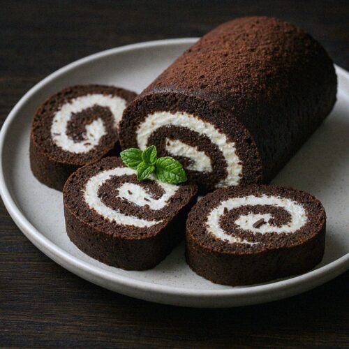Čokoládová roláda s mascarpone